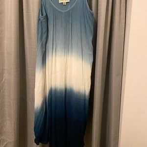Knox rose blue tie dye dress size xxl